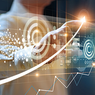 Abstract image of doc touching screen