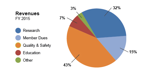 1Revenues pie chart