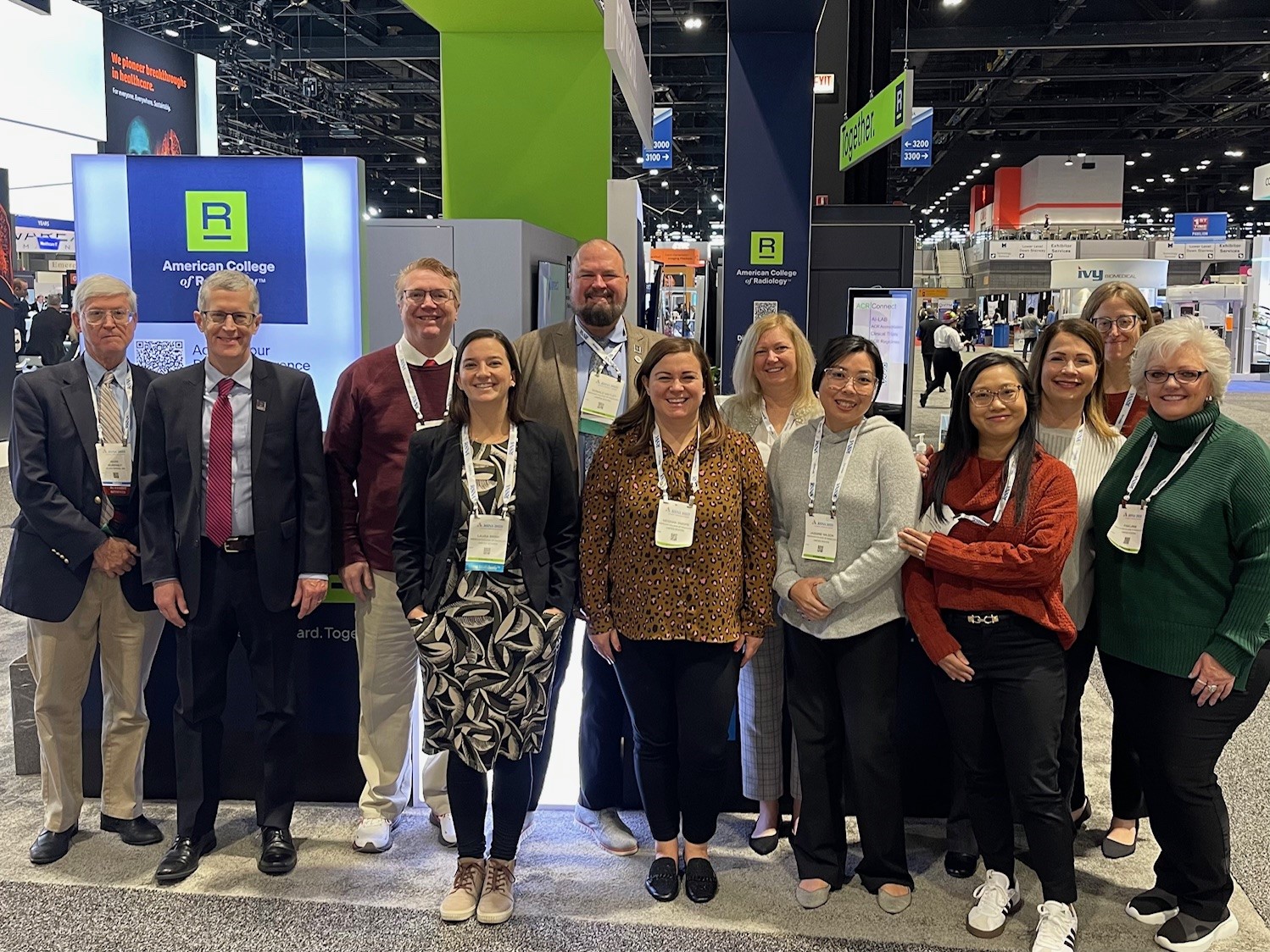 Staff members at picnic