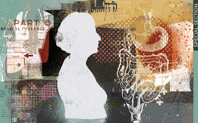 Medical illustrations collage