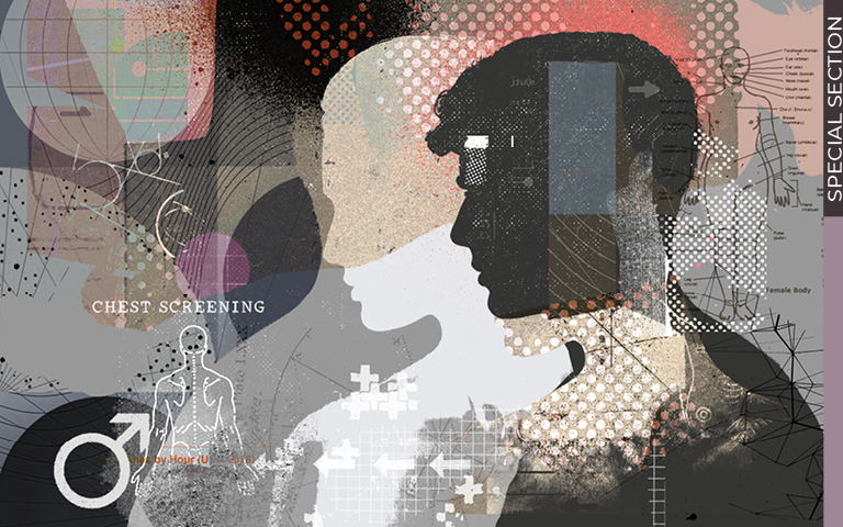 Medical illustrations collage