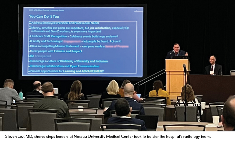 Steven Lev, MD, shares steps leaders at Nassau University Medical Center took to bolster the hospital's radiology team.