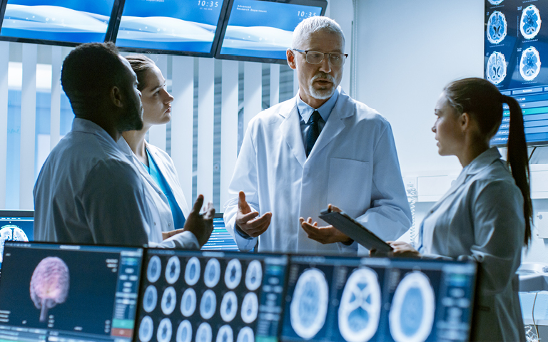 Older man speaks to Rad residents