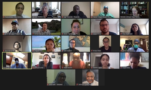 Zoom Screenshot PIER Interns