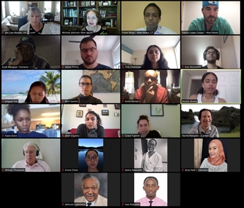 Zoom Screenshot PIER Interns