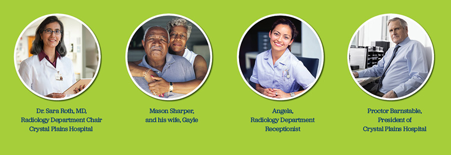 Lung cancer screening character strip