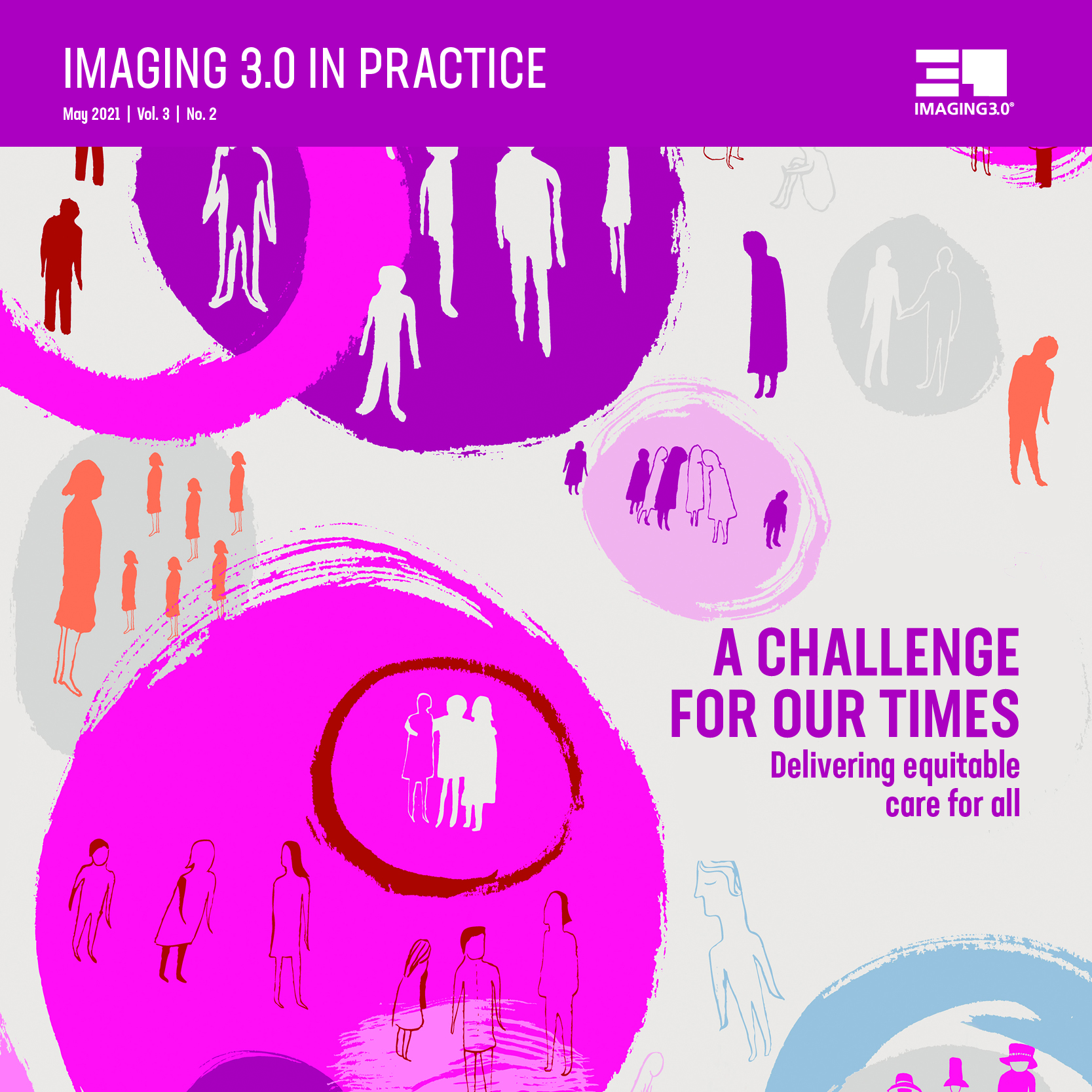 Bubble design background with people walking around