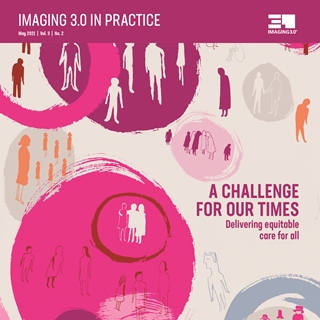 Bubble design background with people walking around