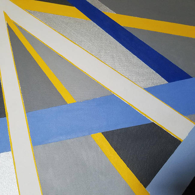 a colorful, abstract painting